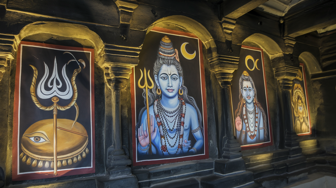 Symbolic Elements in Shiva Paintings